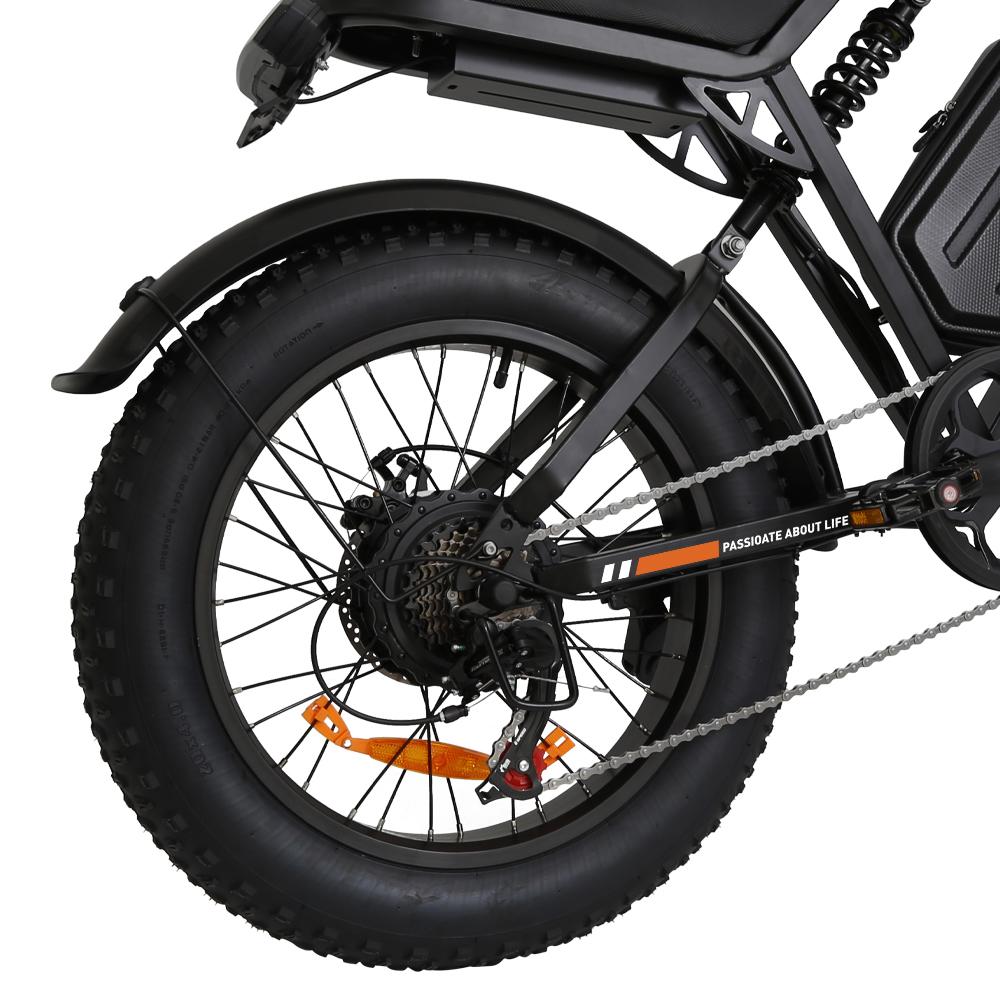 JKING FXH-002 All-Terrain Electric Bicycle 48V15.6Ah Battery 500W Motor 40KM Range 120KG Load 20 Inch Fat Tires E-Mountain Bike