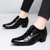 Herren High Heels Blau Derby Braun Hochzeitskleid Tanz Business Elevator Schuhe Schwarz Höhenerhöhung Smoking Schuhe Große Größe