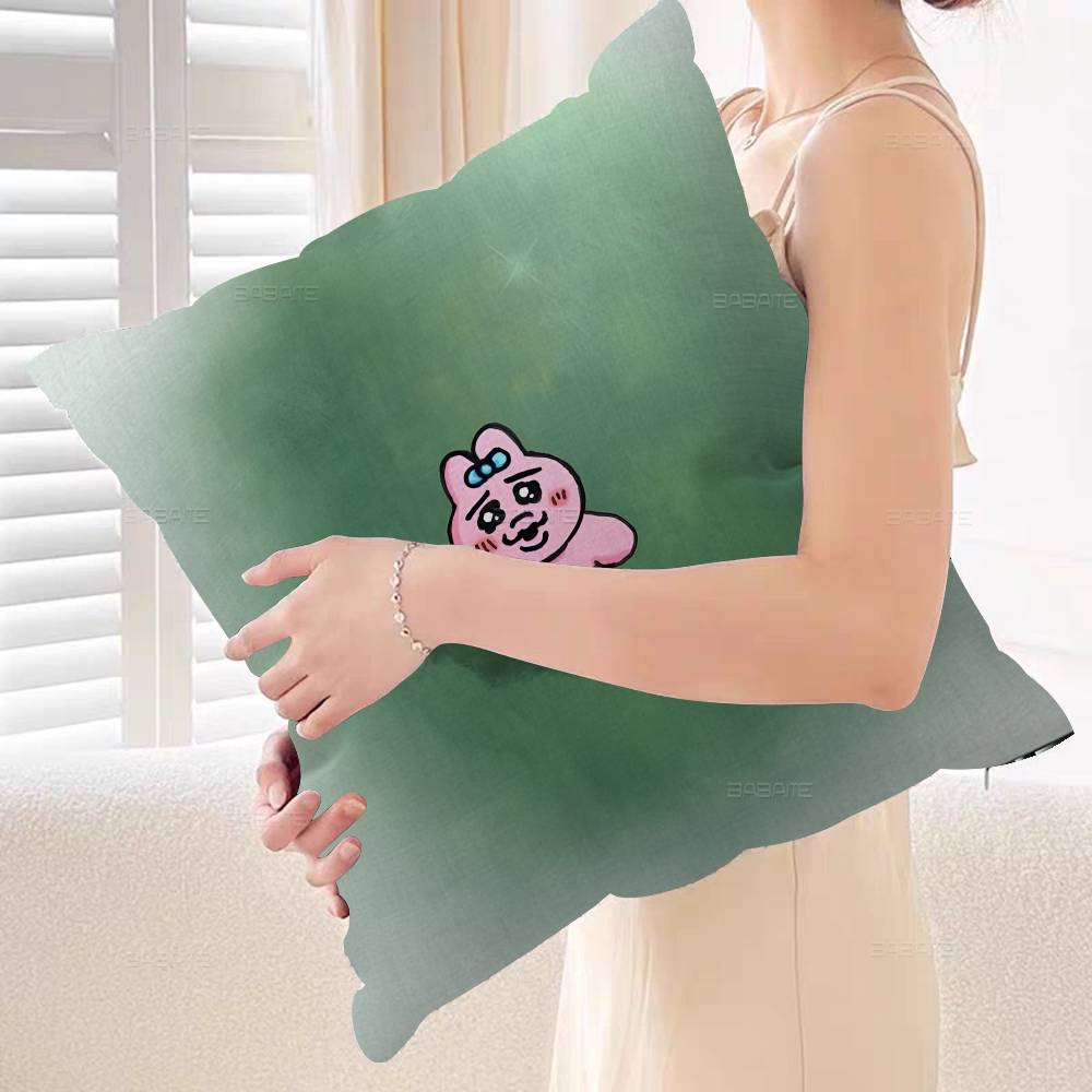 Popular Character O-Opanchu U-Usagi Pillow Gift Home Office Decoration Bedroom Sofa Car Cushion Cover case 45x45