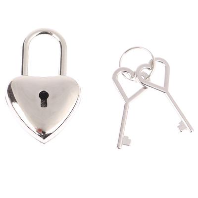 Herzform Vorhängeschloss Mini Gepäck Hardware Schlösser W/Schlüssel für Koffer Schmuck Box