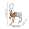Christmas Deer Sculpture,Christmas Elk Statue ,Gift Figurine White for