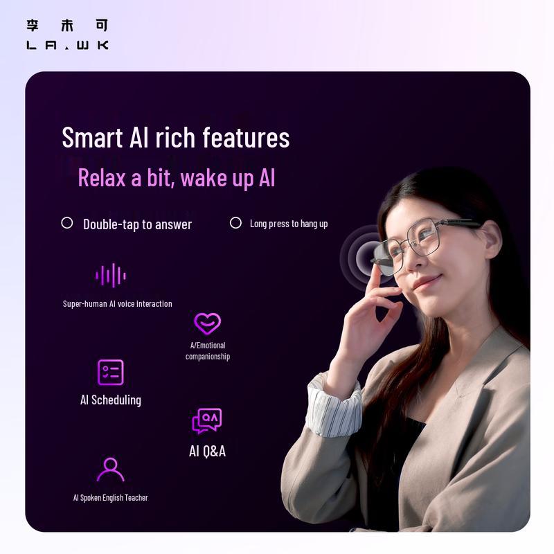 Liweike Chat AI Smart Translation Audio Glasses