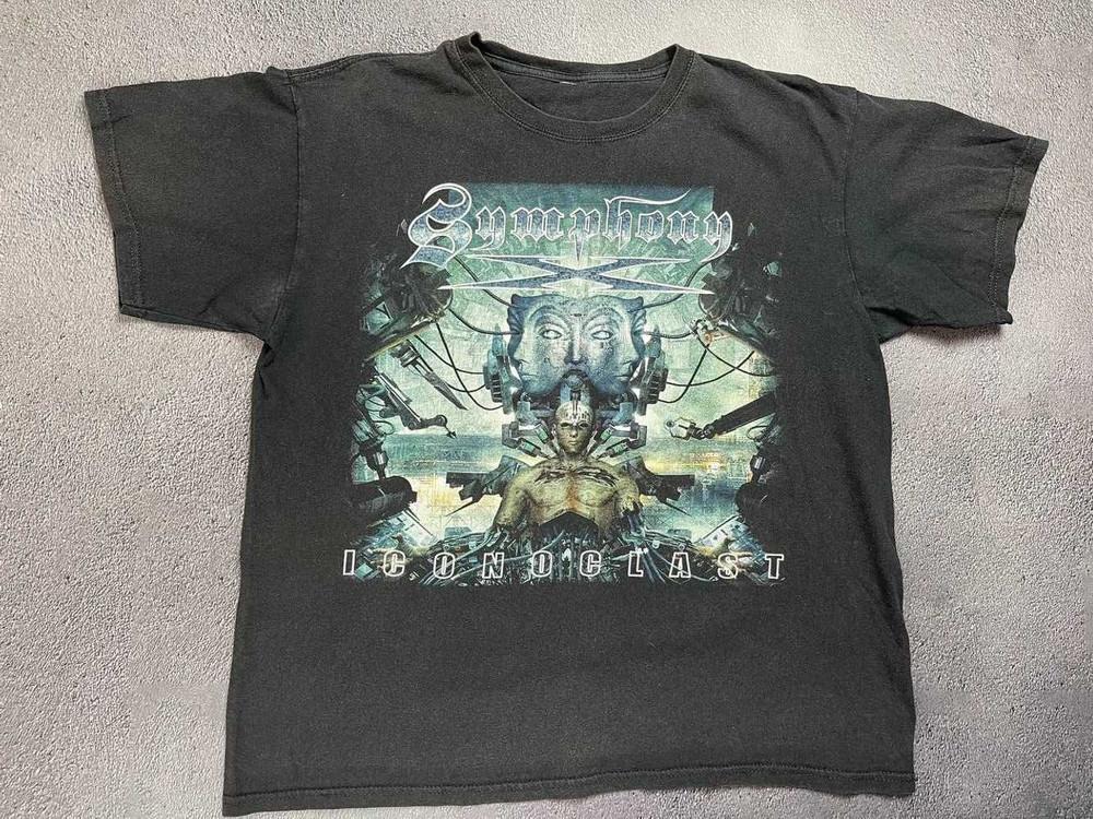 

Symphony X Tour TShirt Iconoclast For Men and Women Cotton Shirt NZ1719 Unisex T-Shirt S