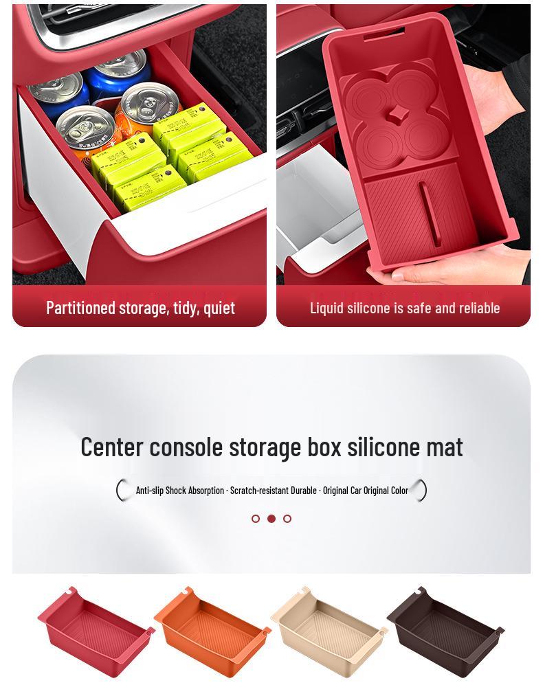 Fits 26 AITO M7/M8 Models: Central Control Wireless Charging Silicone Pad Upgrade Set