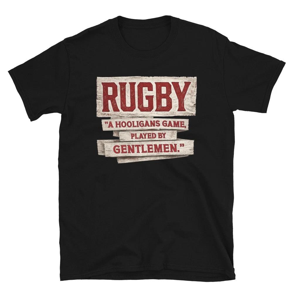 Rugby A Hooligans Gioco Giocato Da Gentiluomini Divertente Regalo Per Appassionati Di Sport T-Shirt Unisex