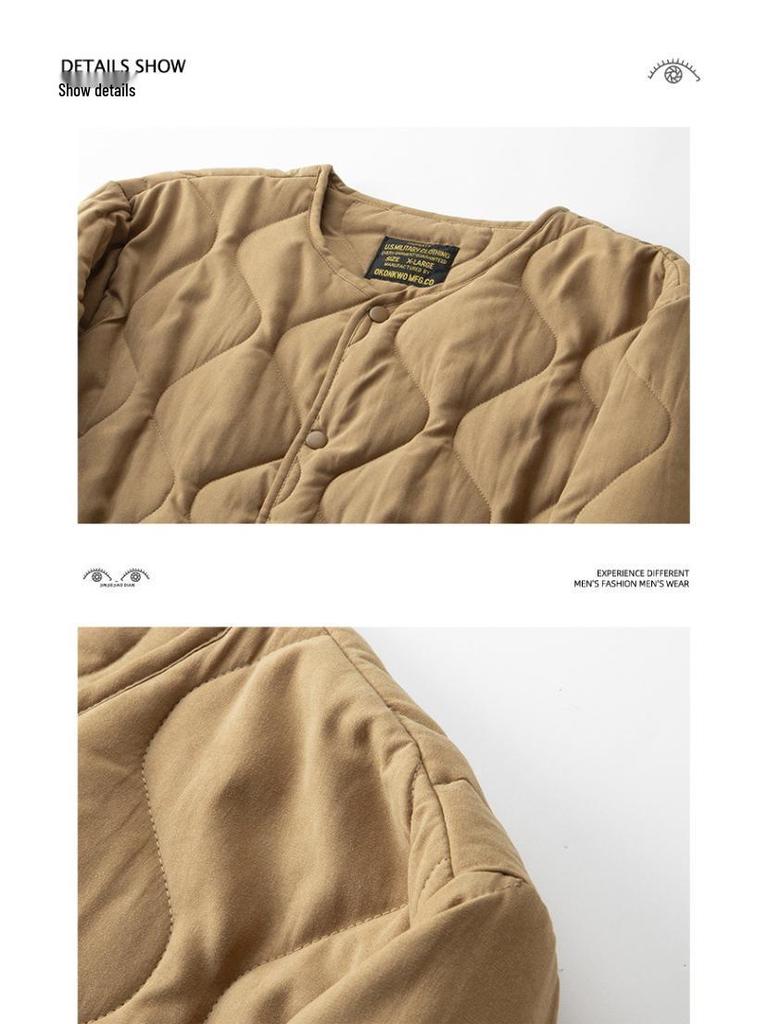 Men's American Casual Retro M65 Quilted Liner Jacket - Padded Autumn/Winter Hunting and Workwear Outerwear