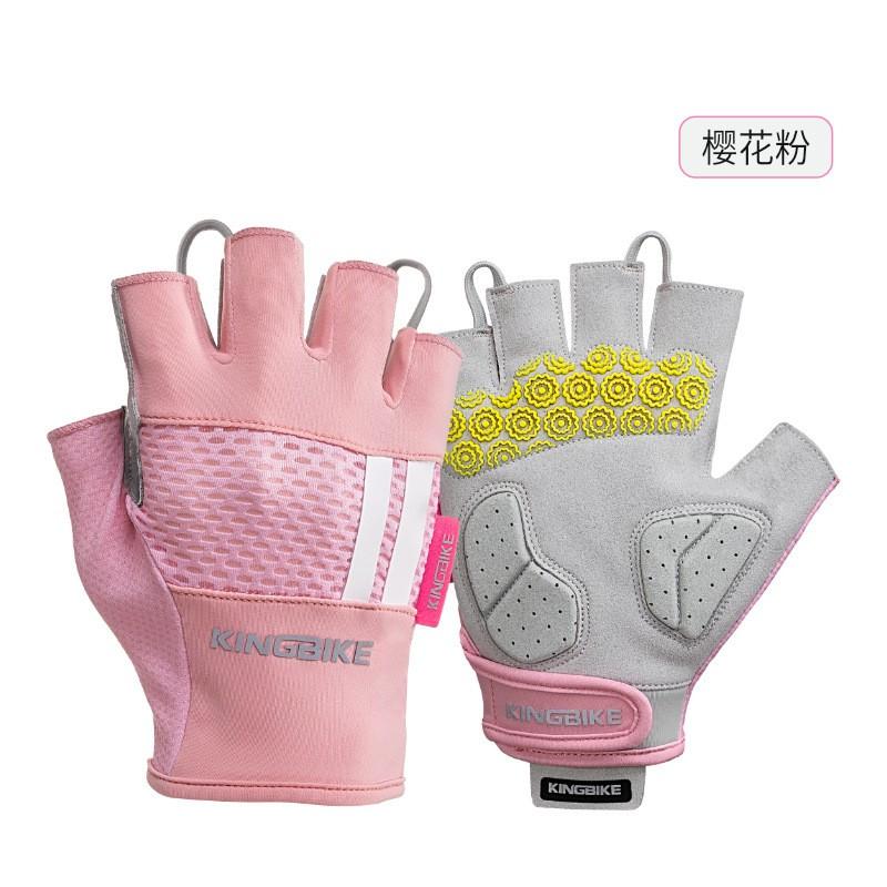 Cycling Protective Gear Safety Half-Finger Gloves Mountain Road Bike Riding Breathable Anti-Slip UV Protection Unisex Adult S
