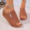 Fashion New Open Toe Women's Wedge Sandals White Summer Fashion Breathable Comfortable Sandals Woman Buckle Female Footwear Woman Shoes