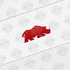 Auto Metal For Rhino Rhinoceros Logo Suzuki Jimny Car Body Rear Trunk Badge Decals Personality Three-Dimensional Sticker