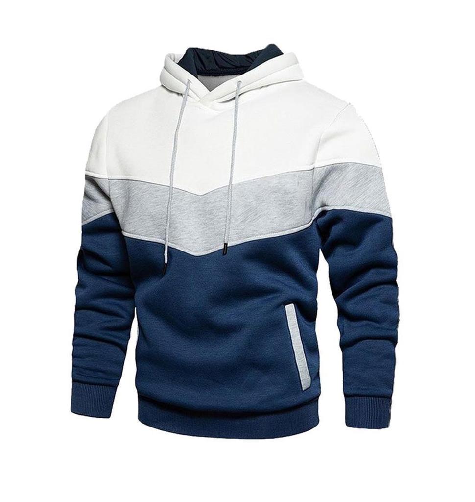 Sweat à capuche à manches longues pour homme - Veste décontractée ample et chaude pour l'automne/hiver