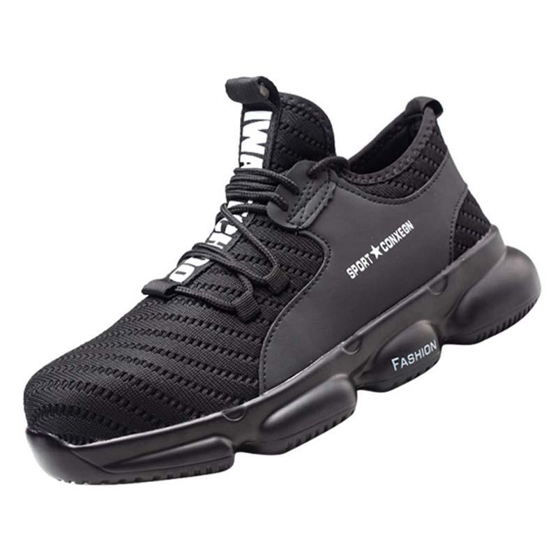 Men Safety Shoes Women Work Shoes Men's Anti-smashing Anti-piercing Safety Shoes Steel Toe Protective Shoes