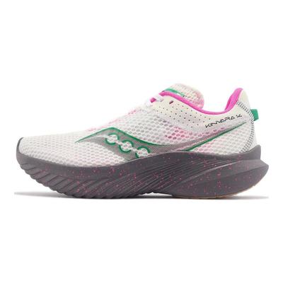 Zapatillas Kinvara 14 Blanco Ramita Grava Mujer S10823-85