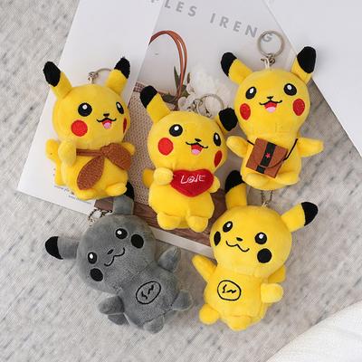 13cm Cute Pokemon Keychain Lovely Bag Backpack Pendant Pikachu Keyrings Gifts
