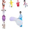 Inflatable Purple Eggplant Potato Costume For Adults Fun Party Dress Up Outfit