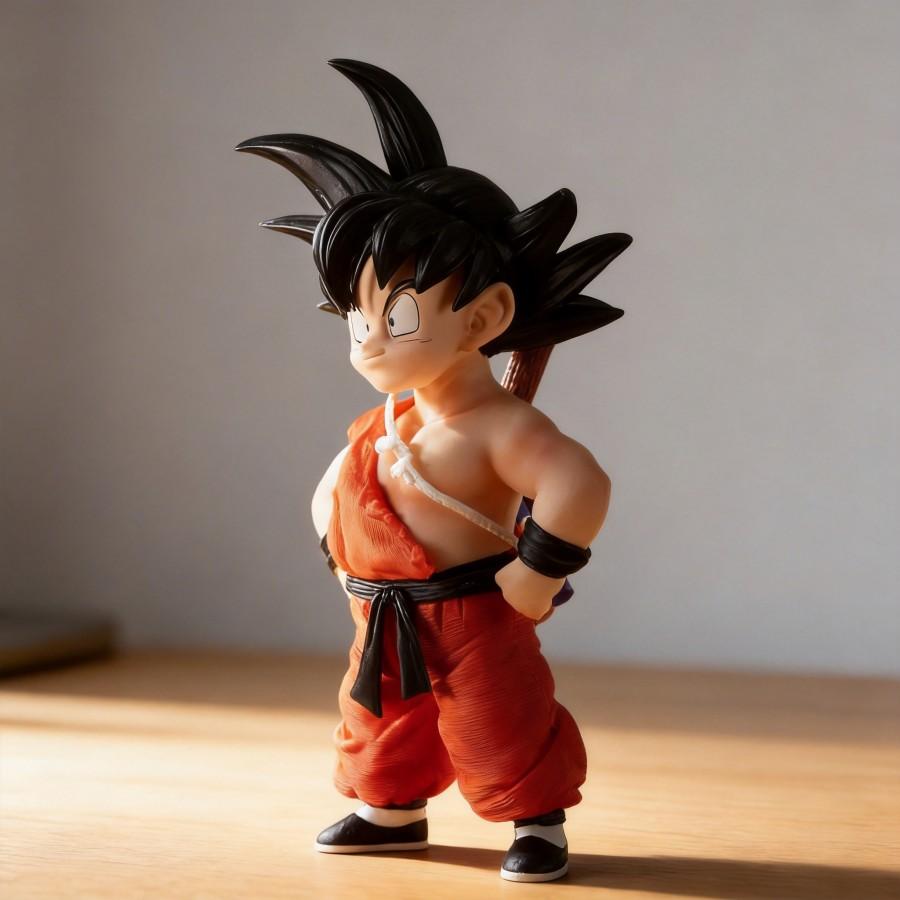 Son Goku Childhood Super Saiyan Dragon Ball Anime Figure 20cm Nostalgic Collection Model Ornament Decor Gift for Fans