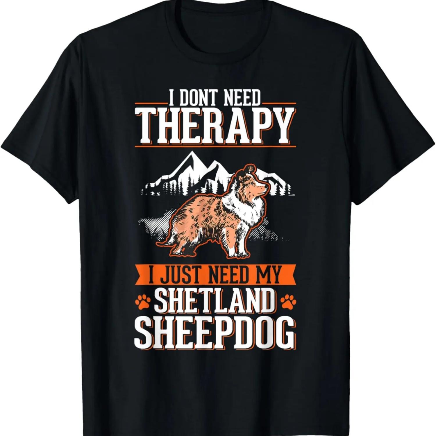 Shetland Sheepdog Therapy Sheltie Sheepdog Cllie T-Shirt S