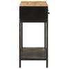 Vidaxl Stolik Konsolowy, 100X35X76 Cm, Lite Drewno Mango I Żelazo