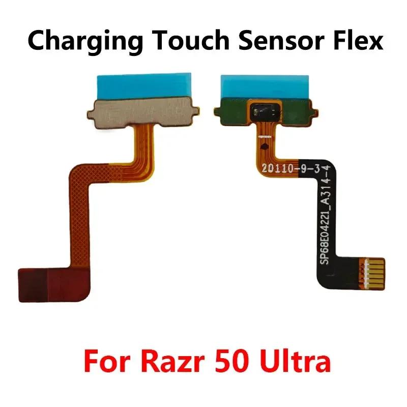 For Motorola Moto Razr 50 / 50 Ultra CXT2451 XT2453 USB Charging Touch Sensor FPC Flex Cable Replacement Parts