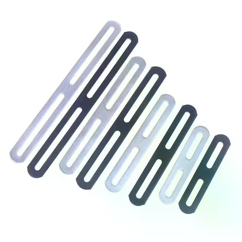 1ks Nerezový pravoúhlý držák Černý/Stříbrný Zesílený 180stupňový Plochý Pevný Držák Konektor Nábytkový Držák