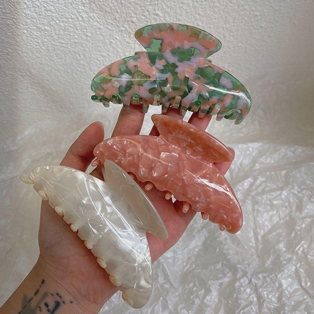 Sweet Shark Clip French Hair Clip Flower Korean Style Headwear Female Hair Accessories Acetate Hair Clip Plastic Hair Claw