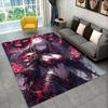 Gothic Dark Cartoon Cute Girls Anime Characters Large Area Rug Non-slip Carpet for Bedroom Living Room Sofa Doormat Home Decor