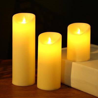 Candela Cilindrica a LED con Telecomando per Decorazioni Domestiche, Matrimoni e Festività