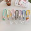 New Simple Color Hand-woven Rope Keychain Universal Mobile Phone Case Lanyard Car Key Ring Double Buckle Bracelet