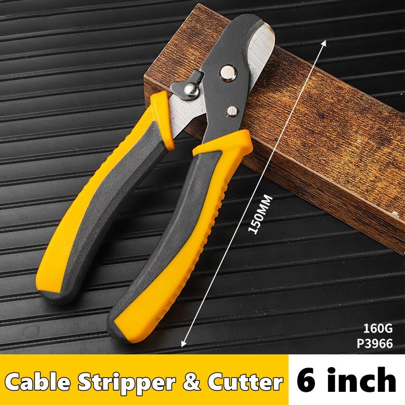 Universal Cable Cut Pliers Multifunctional Cable Wire Stripper Stripping Cutter Electrician Wire Cutter