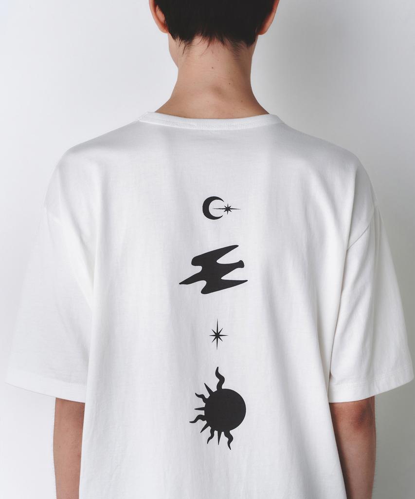 INSILENCE Back Print Symbol T-Shirt Off White