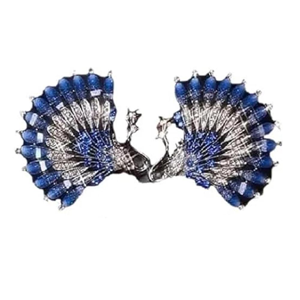 New Peacock Display Peacock Hair Curler Angel Wings Durable Twist Hairpin Elegant Hair Bun Maker Women Girl