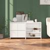3098081 vidaXL Buffets 2 Pcs White Engineered Wood
