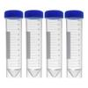 Centrifuge Tubes Test Tubes Graduated Plastic Flat Bottom with Screw