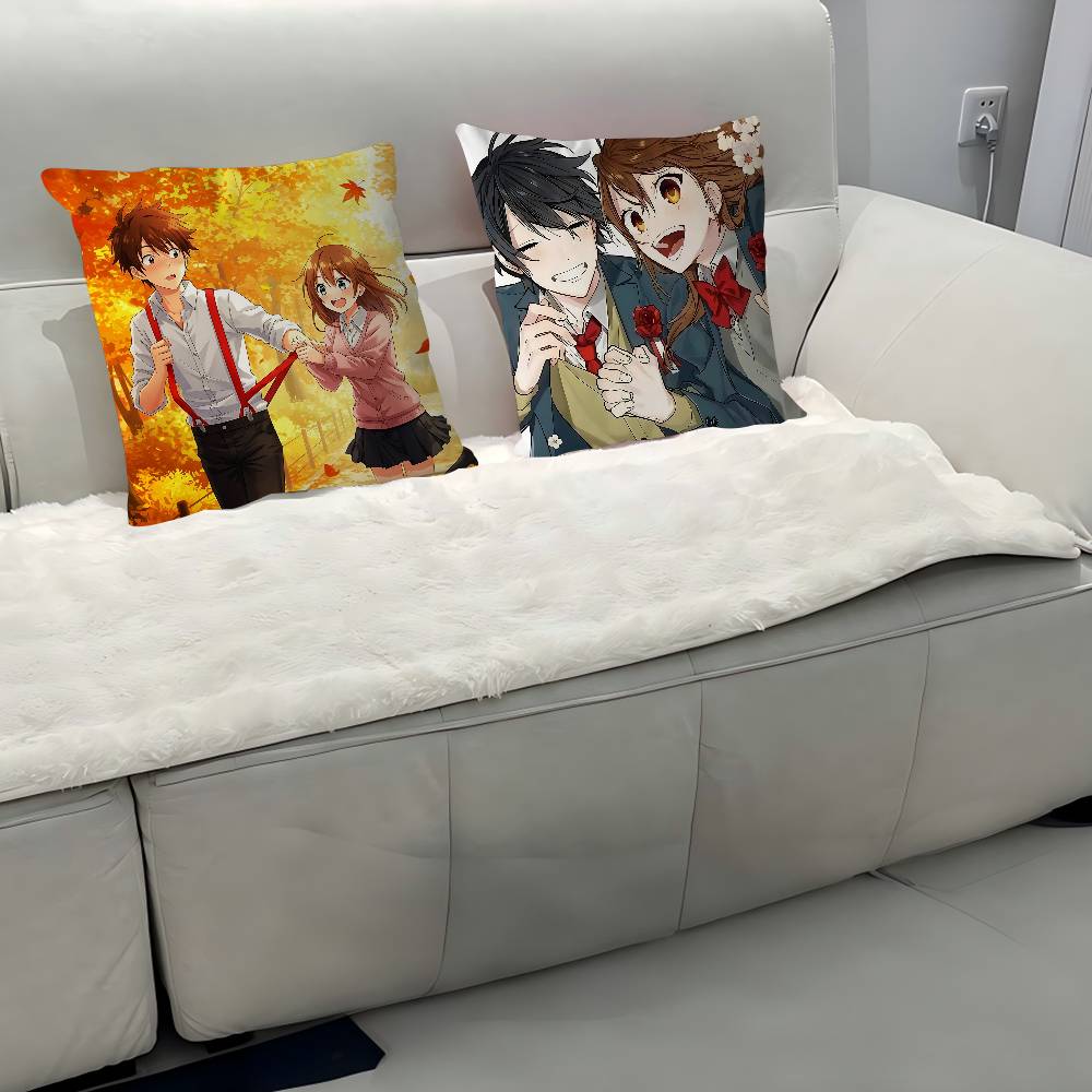 Anime H-Horimiya Pillow Anime Pillow Sofa Bed Head Pillow Cover Cushion Cover 45x45 Cm Fashion