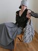 Voor Jeanne Fringe Shoulder Bag_Black & White