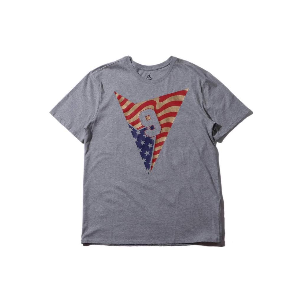 Jordan 7 Printed Crew Neck Short Sleeve T-Shirt Men Tops Dark-Gray 801121-063