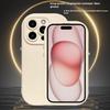 For iPhone 16 Pro Case Rounded Button Design Soft TPU Phone Back Cover