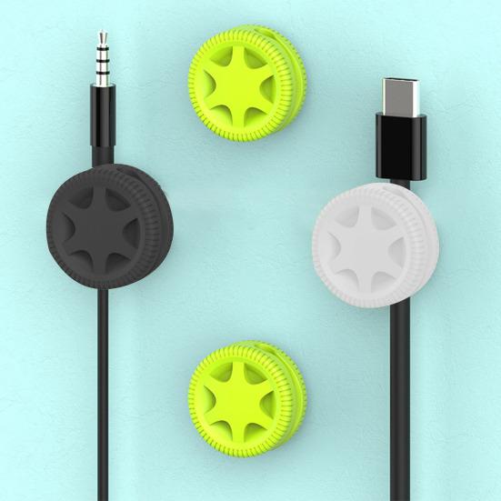 

Yousheng 6Pcs Cable Organizer Cord Holder Adhesive Cord Organizer Desk Cable Holder for Tidy Workspace Phone Cord Clip for Home Office Travel Car