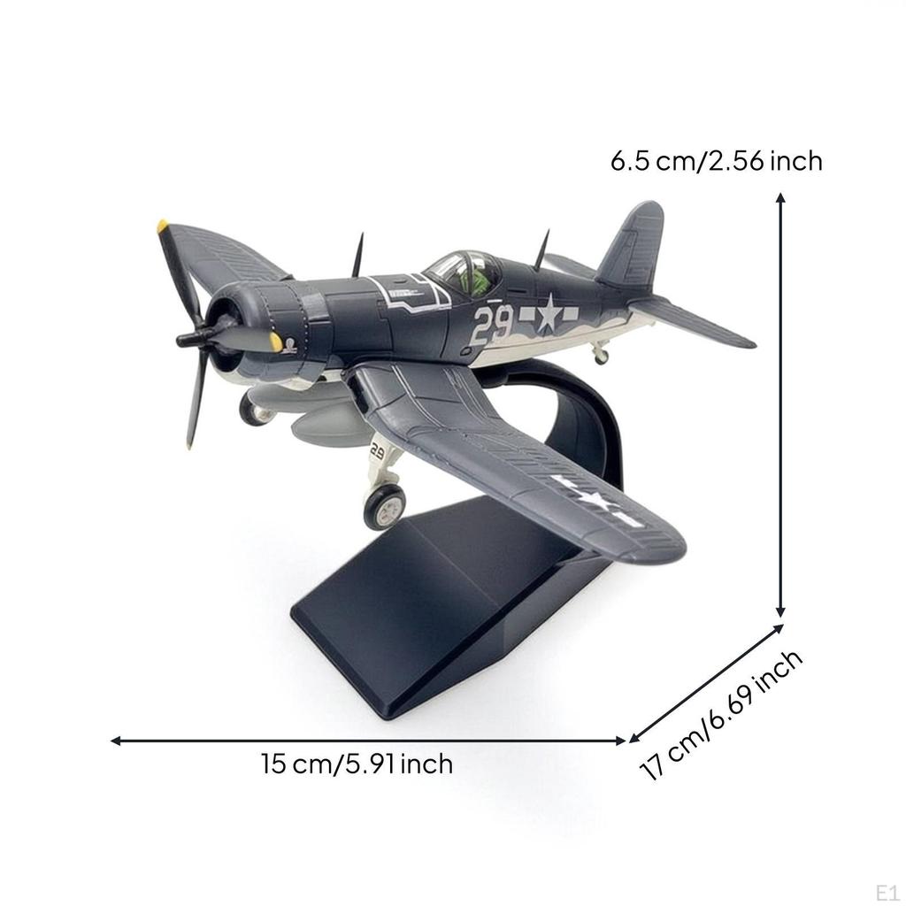 Aircraft Model with Stand 1:72 Scale Finished Painted for Hobbyists, Office