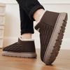 Fashion Snow Boots Ankle Boots Warm Add Velvet Soft and Comfortable Shoes for Men Indoor and Outdoor Wear-resistant Fashion Unisex