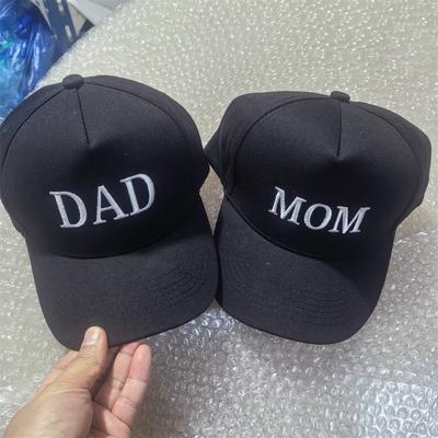 Dad Mom Embroidery Stitched Baseball Hat Men'S And Women'S Vintage Old School Vintage Trendy Fashionable Couple Hat Hip Hop Urban Street Style Hat
