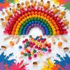 50Pcs/Bag Colour Wooden Bird Parrot Bite Multipurpose Colorful DIY Beads Decoration Accessories Pet Supplies