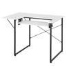 VEVOR Sewing Table, Multipurpose Sewing Machine Table with Foldable Side Shelf, Adjustable Shelf, Steel Legs, Computer Desk for Home, Fashion Studio
