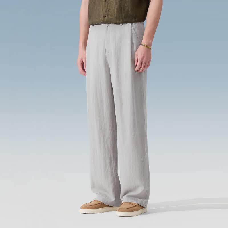 Judger Men s Tencel-Linen Blend Breathable Straight-Leg Casual Pants 2XL
