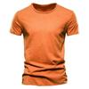 100 % Baumwolle Herren T-Shirt V-Ausschnitt Modedesign Slim Fit Soild T-Shirts Herrenoberteile T-Shirts Kurzarm T-Shirt für Männer