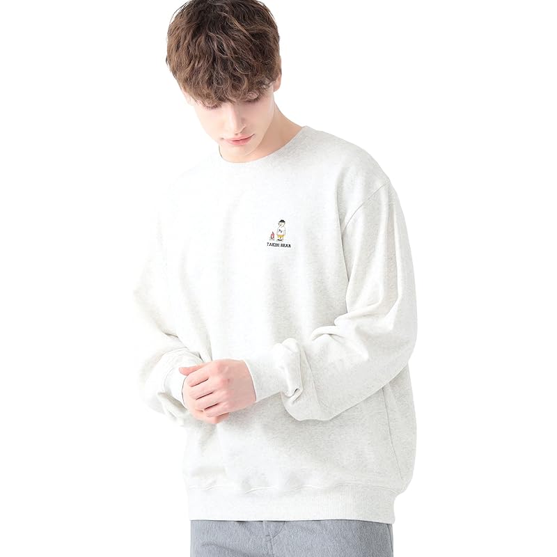 

[Beams Heart] sweatshirt Takibi bear big men s TOP_WHITE L