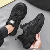 Fashion Breathable Sports Shoes for Men Thick Platform Cushioned Insole Without Leather Miked Colour Running Jogging Man Casual Sneaker