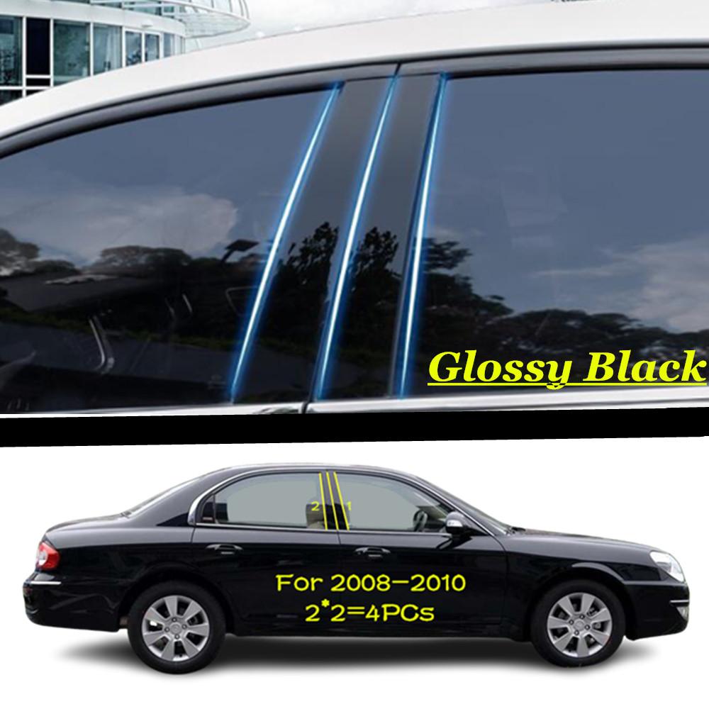For Hyundai Sonata 7th 8th 9th 10th 2008-2024 PC Material Pillar Post Cover Door Trim Window Molding Sticker Plate Accessories