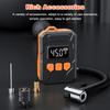 Tire Inflator Portable Air Compressor 150PSI Tire Pump 500mAh Air Pump for Cars Bikes & Motorcycle