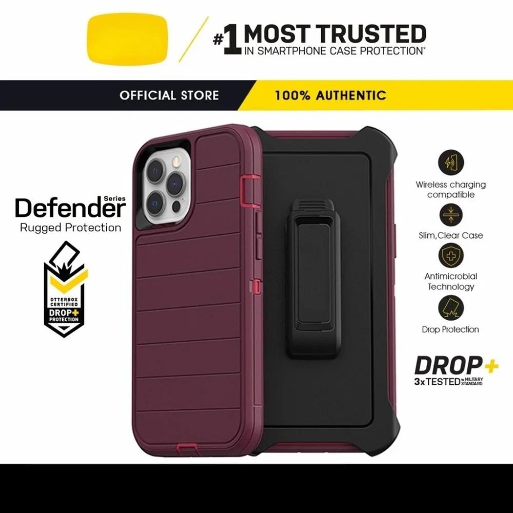 Defender Pro Series Hülle für iPhone 17 Pro Max Air 16 15 14 13 Offiziell Original Ott BOX Kameraschutz Sturzsichere Hülle Clip