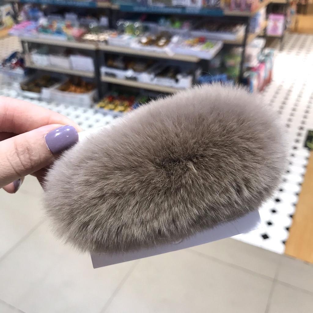 Real Rabbit Fur, Fur, Headband, Hat, Women's Autumn and Winter Forehead To Keep Warm, Going Out, Headgear, Headgear, Women's Hair Band, Plush Headband